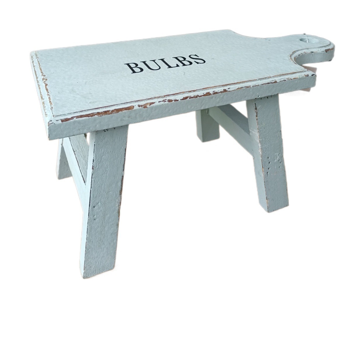 손잡이 나무 의자 대형 파란색