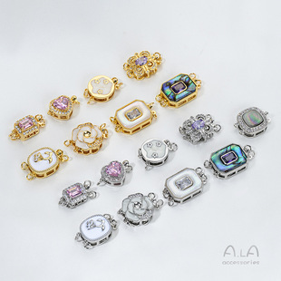 ��ɫ18K�~�����ؐ���ʯ����õ�廨�L�����p�������DIY�B�ӿ�