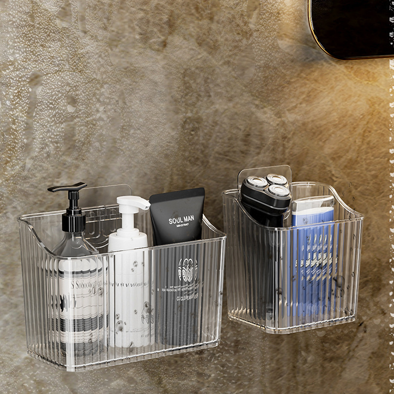 Bathroom Wall Storage Rack Toothpaste Toothbrush Comb Storage Rack Bathroom Razor Wall Hanging Toilet Storage Box