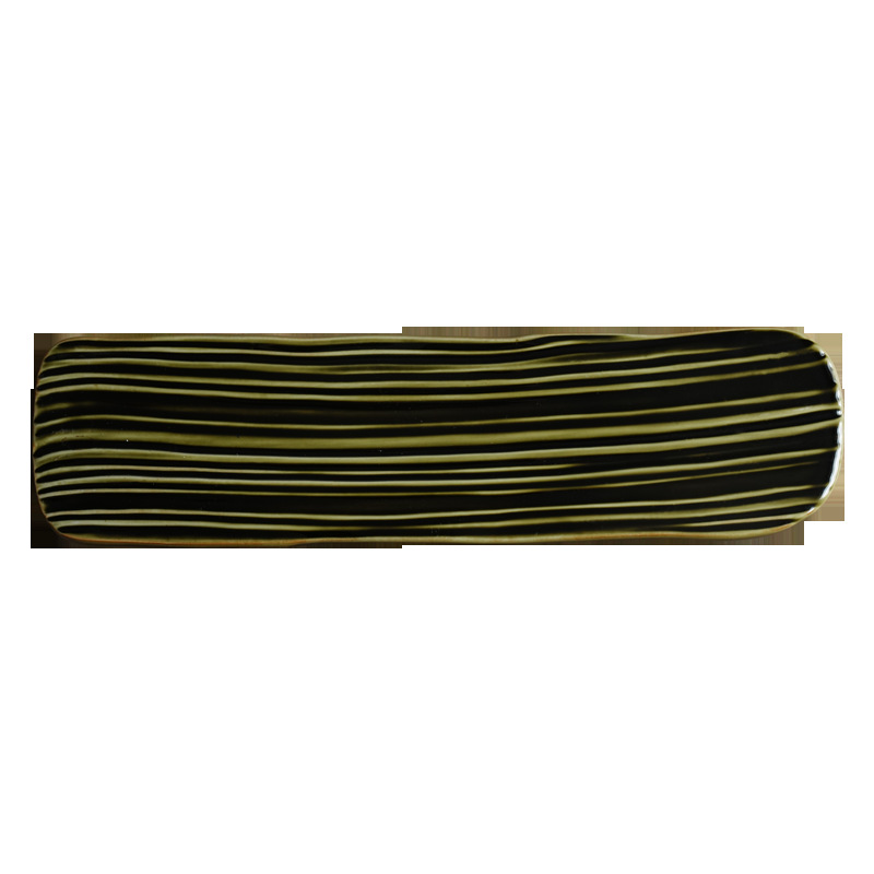 Plato de sushi de cerámica Plato de refresco Plato de platos de postres Plato de platos