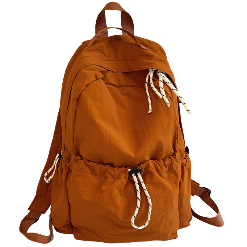 Mochila de nailon ligero para mujer 2024 nueva mochila de viaje casual de gran capacidad para estudiantes de secundaria