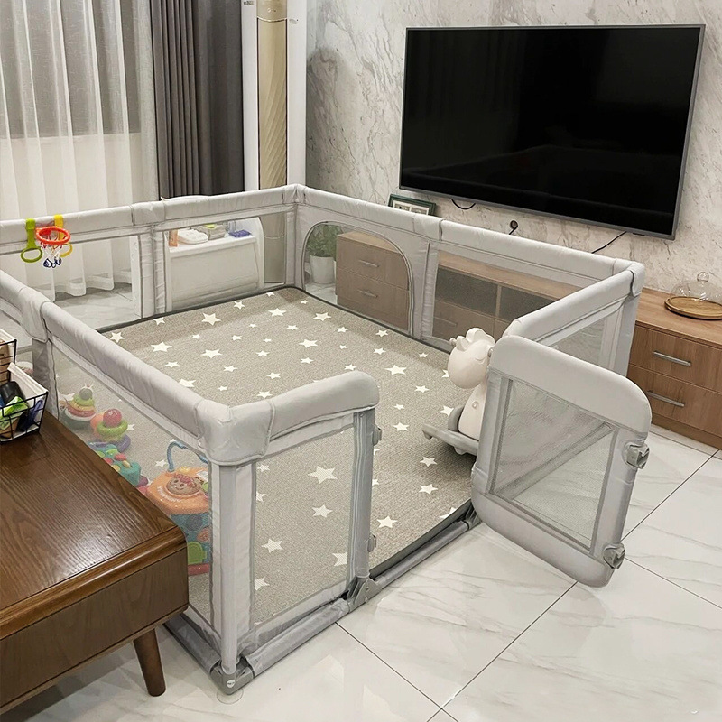 Household Fence Bed Floor Dual-Purpose Resfor Baby Play Fence Kidsren's Indoor Climbing Mat Guardrail
