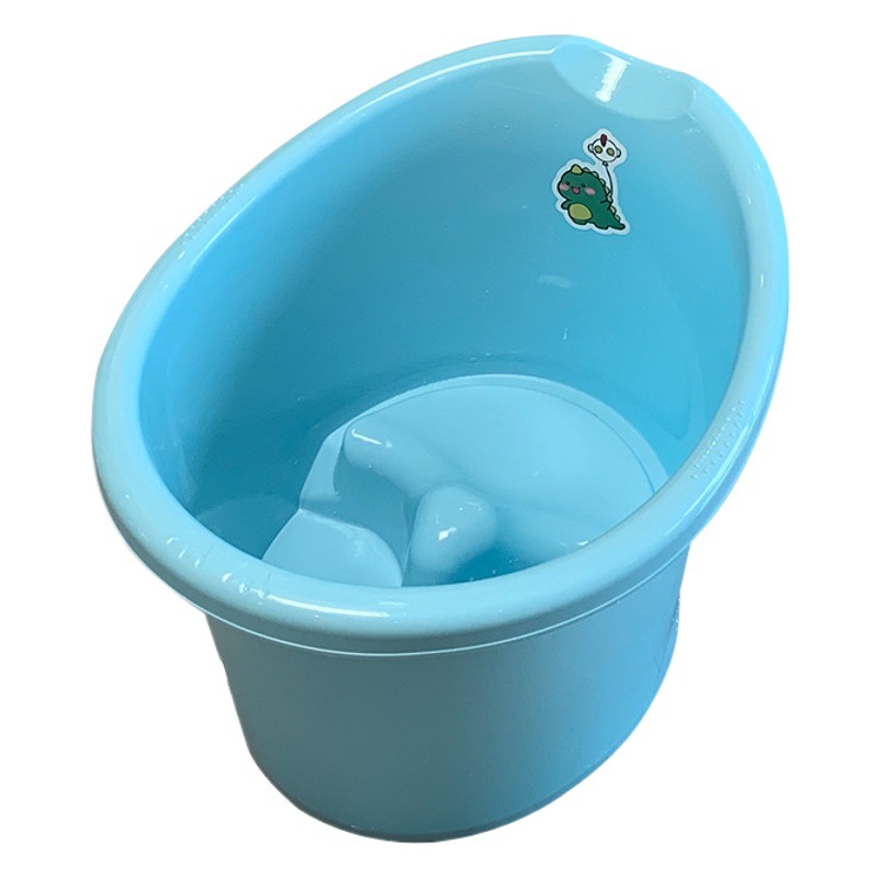 Cubo de baño de plástico para niños Cubo de baño de bañera de bebé puede sentarse Cubo de baño de bebé para niños Cubo de baño de bañera grande