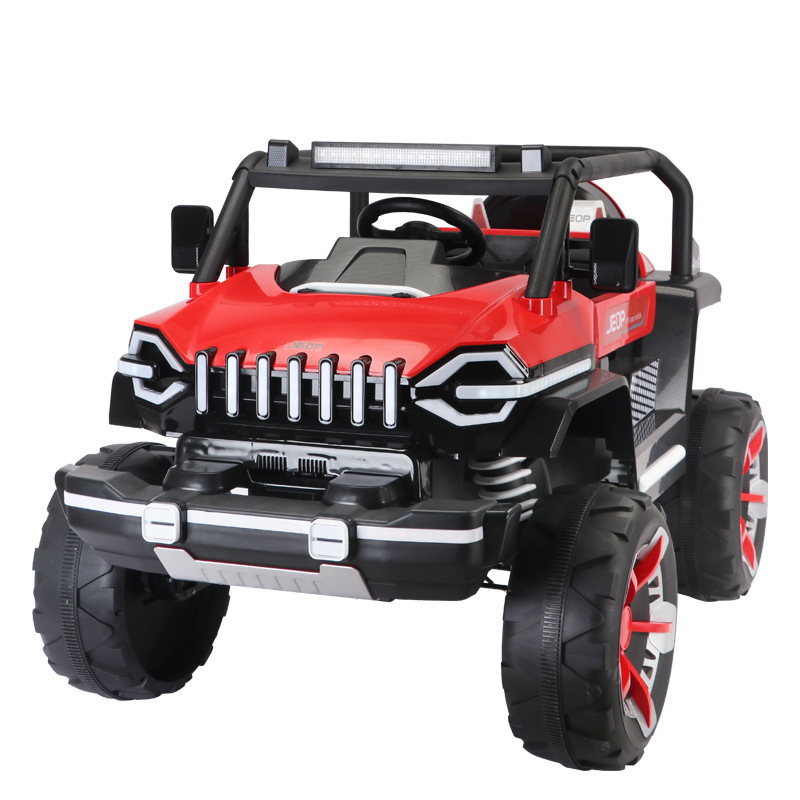 Coche de control remoto de juguete eléctrico de cuatro ruedas todoterreno para niños nuevos puede sentarse bebé adulto coche de juguete recargable Carro de bebé