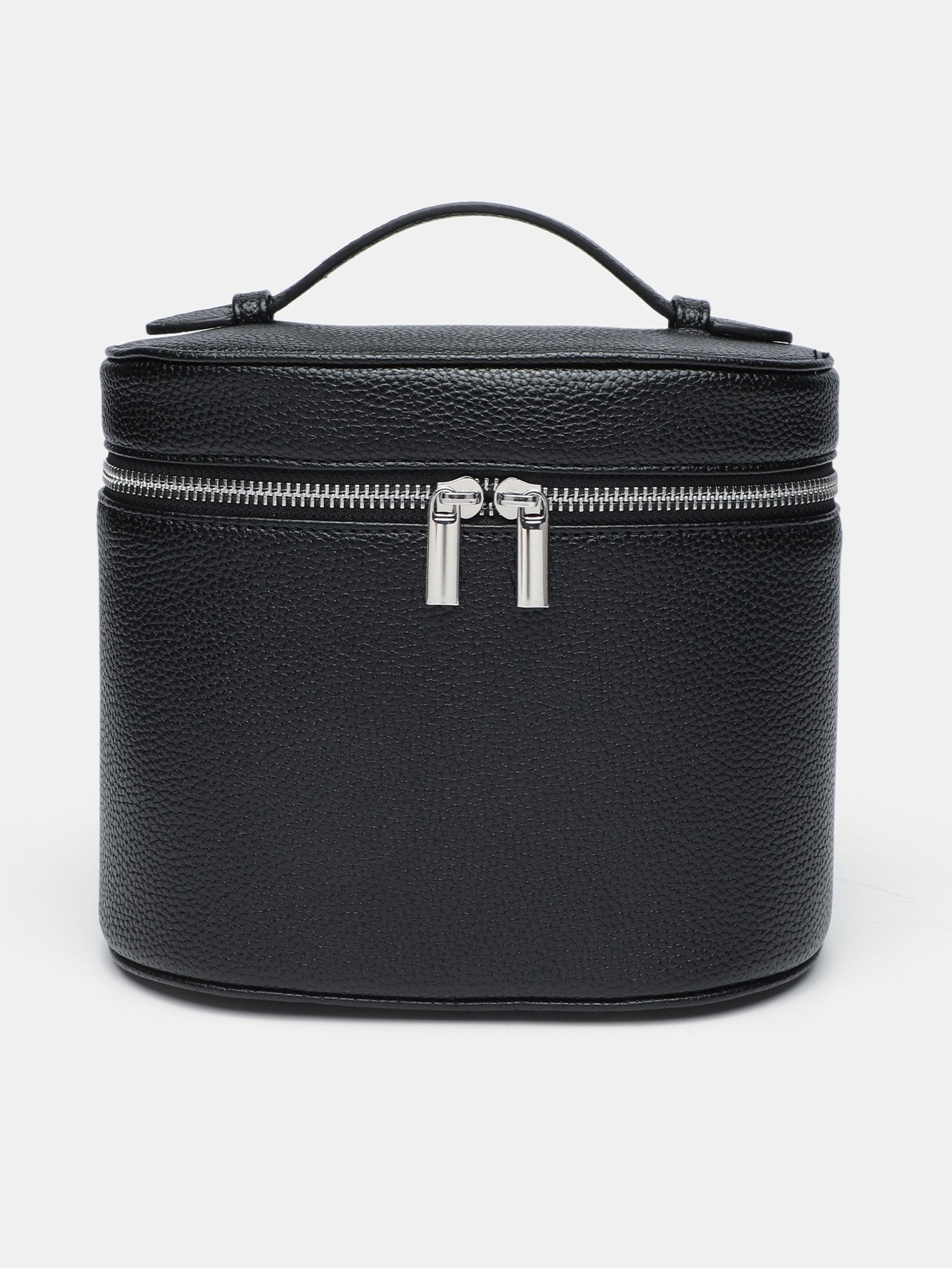 Bolsa de maquillaje portátil de viaje portátil de alto valor de visualización simple de color sólido de dopamina