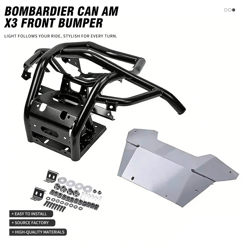 Suitable for Bombardier Can Am Maverick X3 front bumper, front guardrail, ATV modification parts
