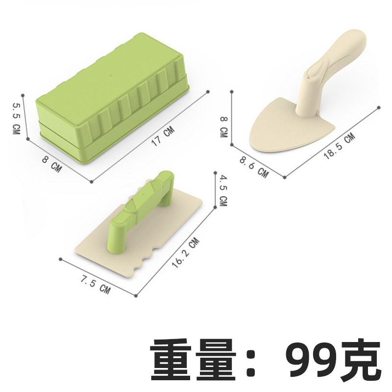 Набор из 3 предметов из песочного кирпича