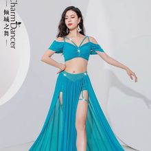 倾城之舞原创小众设计肚皮舞服装2023新款夏季网纱练功服套装班服
