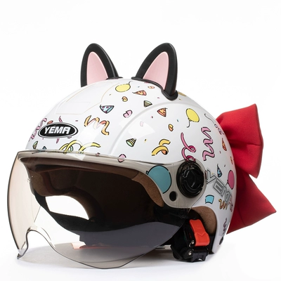 Mustang 3C Certified Winter Warm Motosiklet dəbilqələri - one-size-fits-all-color-black-and-pink-butterfly-comes-with-warm-ear-protection-removable