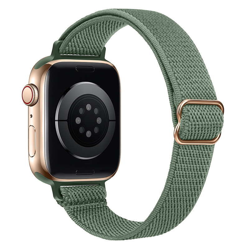 Aplicable para AppleWatch correa iWatch7 Apple cintura elástica nylon correa de pulsera ajustable ligera