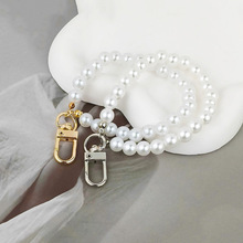 DIY手工仿珍珠简约小短链挂饰包包珍珠链钥匙扣配件可定制拿样