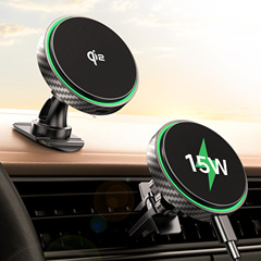 Qi2車載無線充電器Magsafe強磁気吸引2025新型ナビゲーションサポートはiPhoneに適用されます。