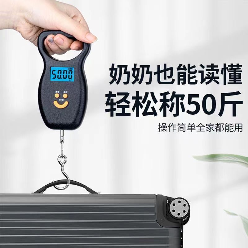 高精度ミニ携帯電子秤50kg携帯家庭用宅配便は、小秤ばね小型フックで野菜を買う|undefined
