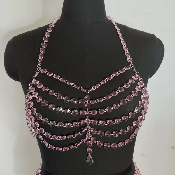 Upper body chain pink