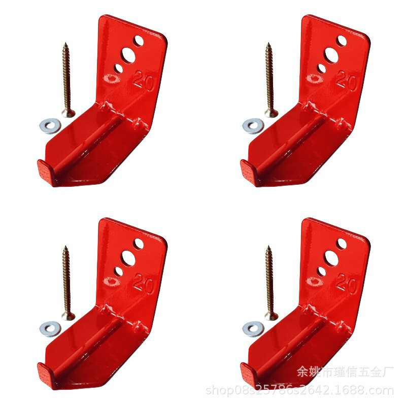 Jinxin Source Direct Fire Extinguisher Hook Amazon Slanted Hole Hanger Firefighting 4-Piece Set Bulk Discount
