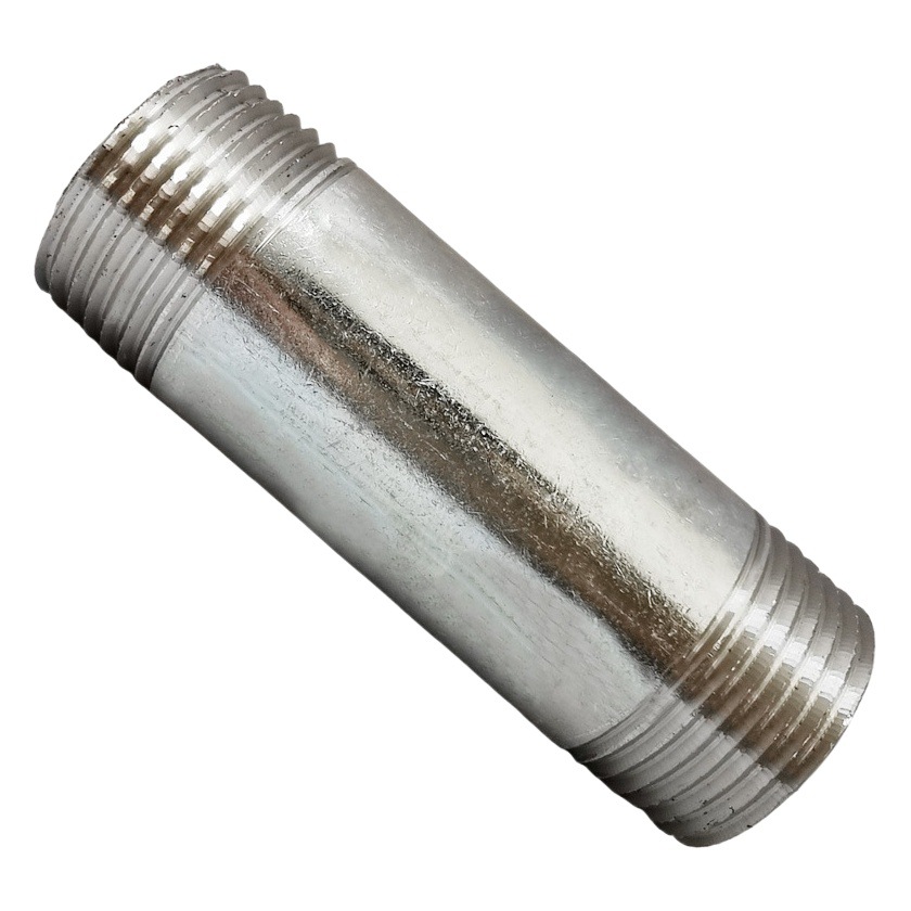 Costura recta galvanizada engrosada alargó alrededor de extensión de alambre exterior tubo de acero alambre exterior tubo largo tubo corto alargado DN40 50 ~ 100