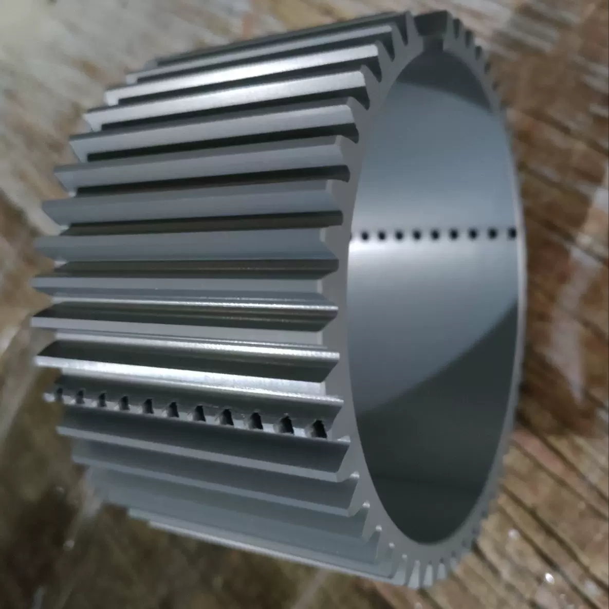 7075带轮感应齿轮环同步带砂带机皮带涨紧轮皮带盘皮带轮阳极氧化