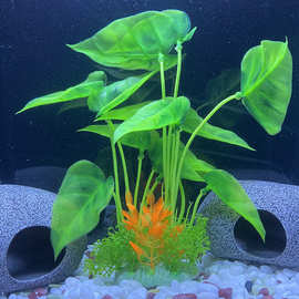 仿真水草鱼缸造景装饰塑料水族箱摆件绿植假海草造景植物
