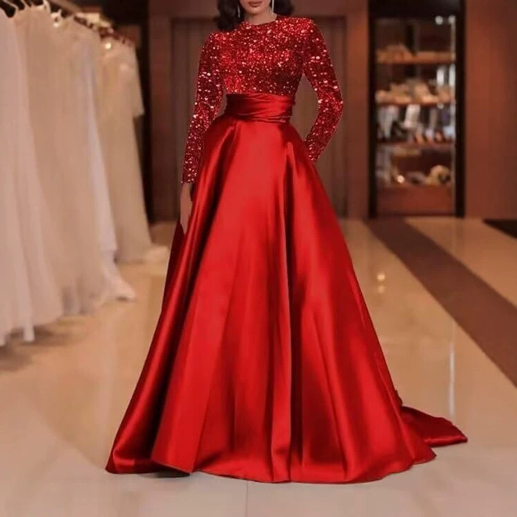 European and American style green light luxury long evening dress, high-end banquet host dress, adult formal ball party dress European and American style green light luxury long evening dress, high-end banquet host dress, adult formal ball party dress