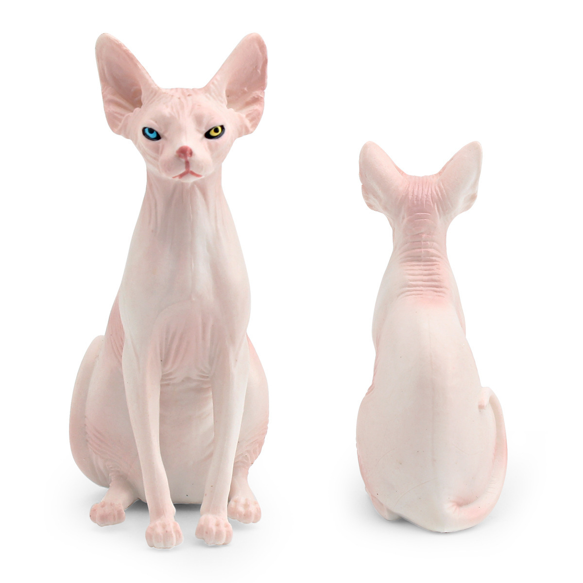 Transfronteriza simulación de exportación animal mascota gato modelo canadiense Gato sin Pelo esfinge gato decoración estática juguete