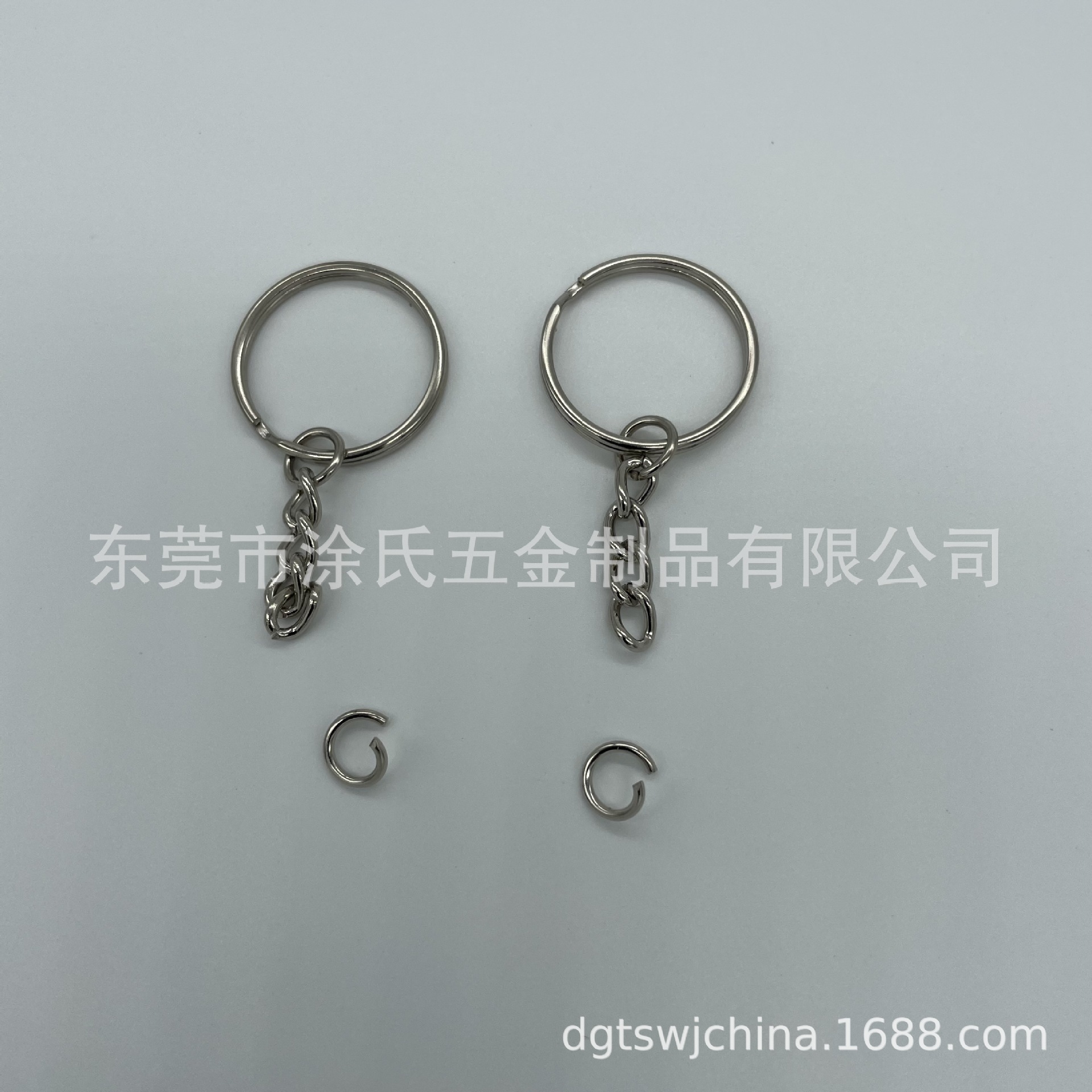 源头厂家25MM光圈扣4节链条 配尾圈吊牌公仔钥匙圈挂扣量大从优