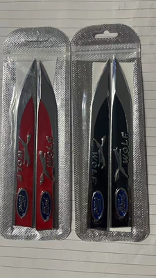 Plate Side Label Blade Decorative | Body sticker - pair-ford-red
