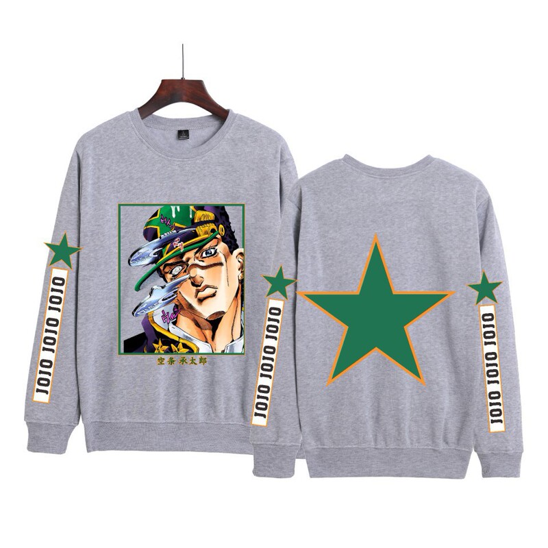 Foreign Trade Cross-border Hot Search JOJO's Wonderful Adventure Series Japanese Animation Printing Men's and Women's Hooded Wear Foreign Trade Cross-border Hot Search JOJO's Wonderful Adventure Series Japanese Animation Printing Men's and Women's Hooded Wear