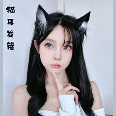 猫耳頭飾りカチューシャcosシミュレーション立体獣耳かわいいぬいぐるみ耳lolita写真装飾髪飾り