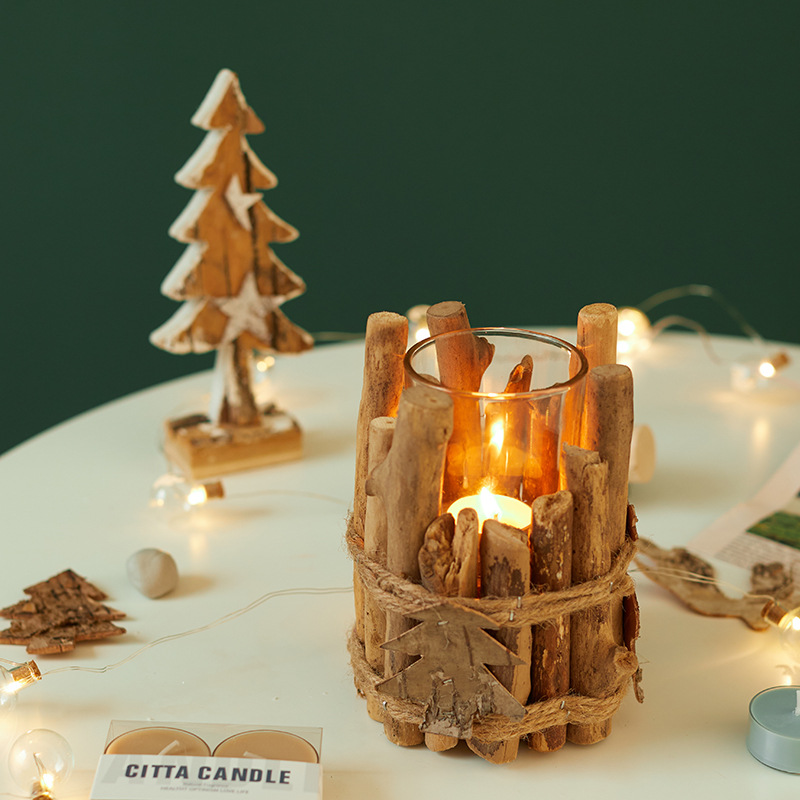 Muebles de madera candelabrera decoración