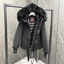 2025新款冬季蒙家天花板羽绒滑雪夹克女士羽绒服外套皮草狐狸毛领