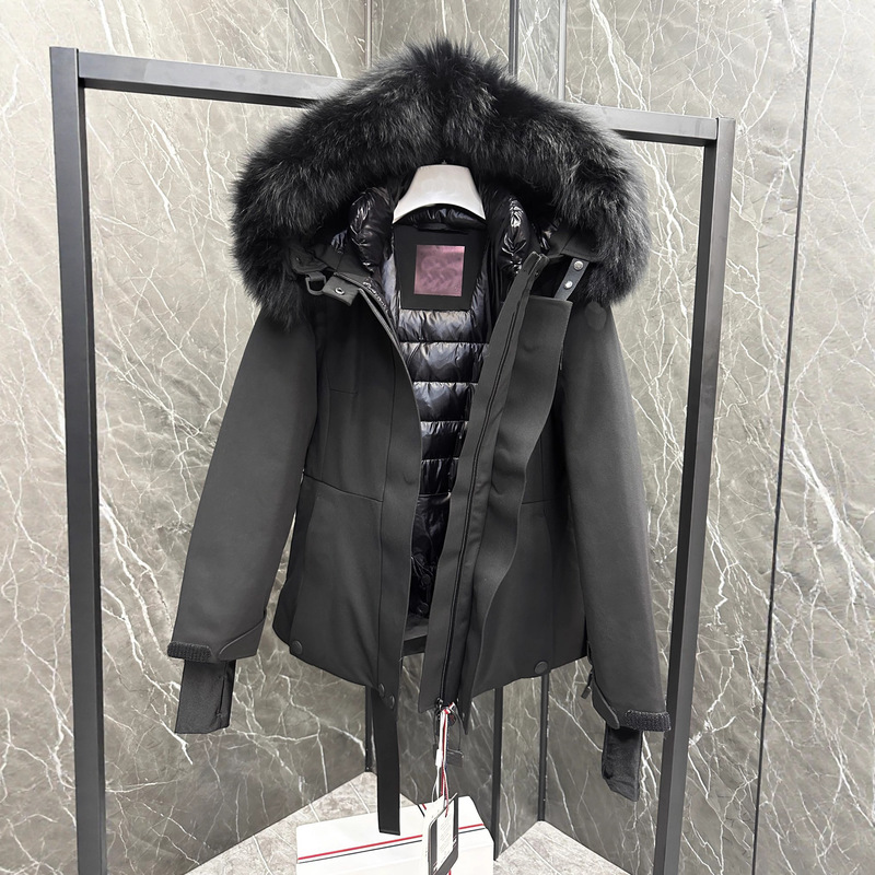 2025 New Winter Mengjia Ceiling down Ski Jacket Women's down Jacket Coat Fur Fox Fur Collar