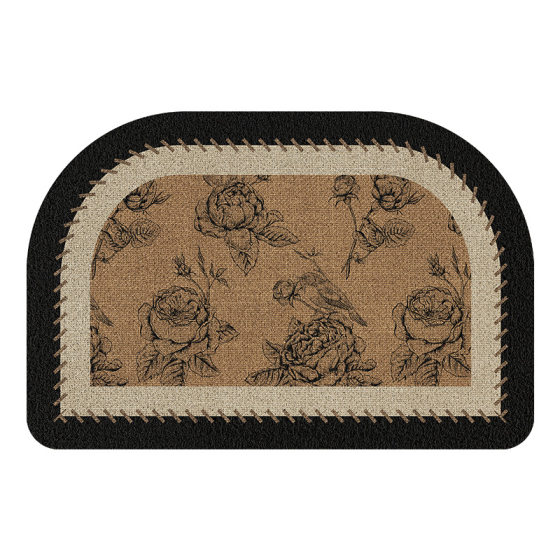 Retro High-grade Middle-style Silk Ring Entrance Floor Mat Household Door Entrance Dirt-resistant Non-slip Foot Mat Can be Cut