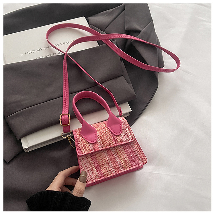Borsa a tracolla da donna in paglia a righe per mare estate_voghion.com