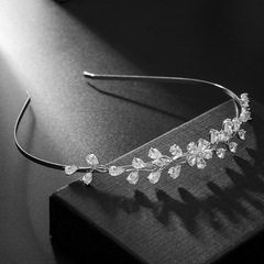 韩版时尚优雅锆石发箍欧美跨境发饰新娘佩饰轻奢满钻头箍Hairband