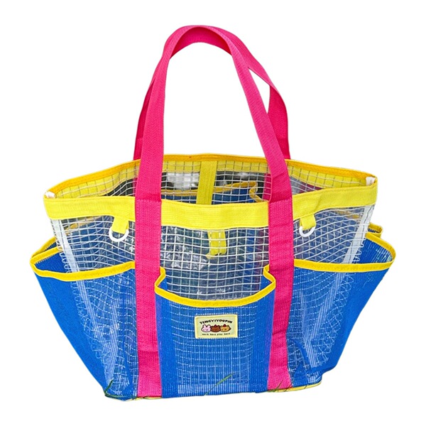 Capacious beach handheld purse for swimming