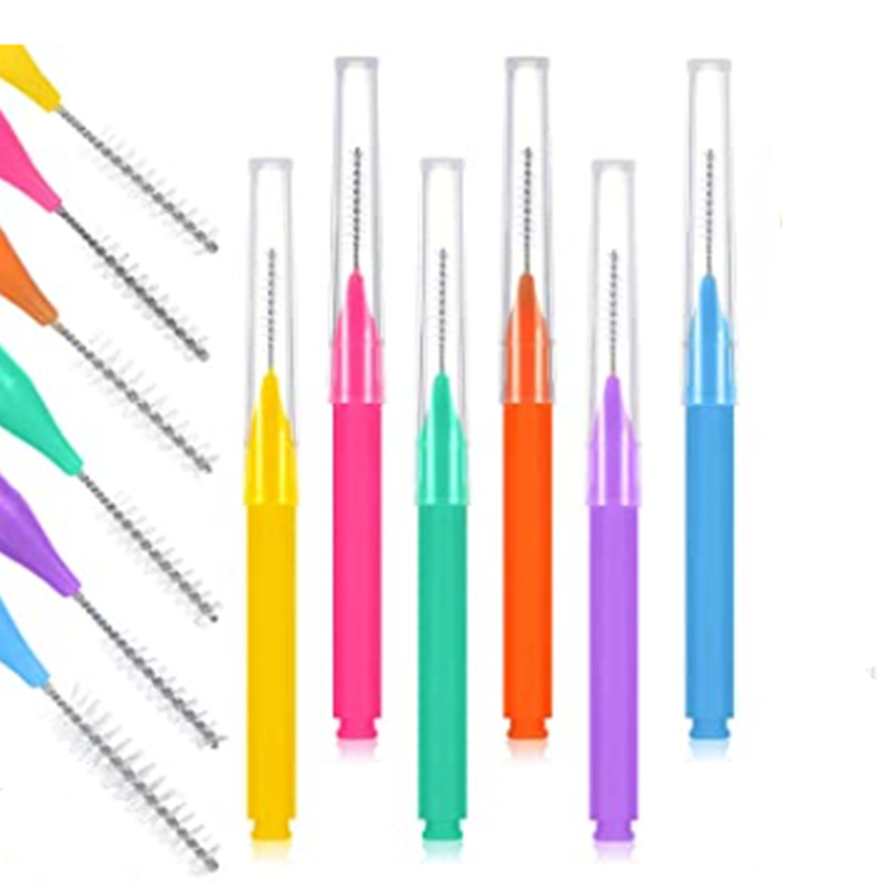Pencil-style fine soft-bristled interdental brush for cleaning between teeth and protecting the mouth, a cross-border bestseller