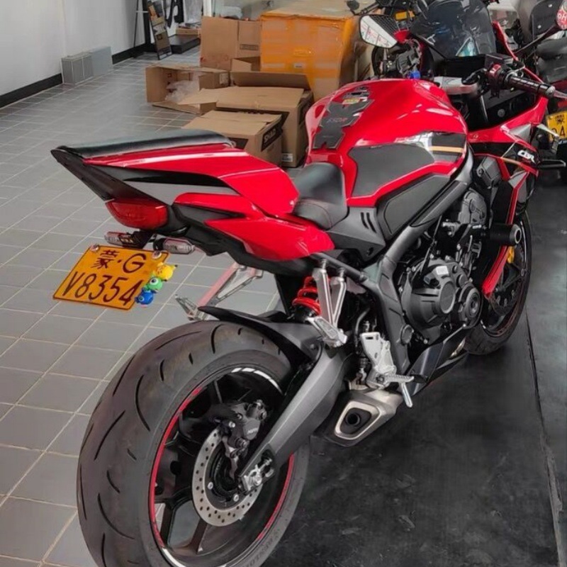 Suitable for Honda Cbr650R Cb650R 2021-2025 Modified Short Tail License Plate Holder Foldableable License Plate Holder