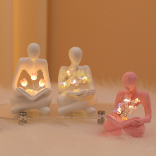 DIY Tulip night light bouquet handmade new creative decoration bedroom decorations for boys and girls birthday gift
