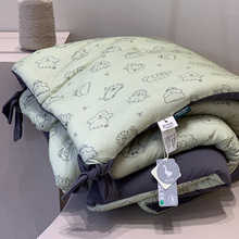 韩国大鹅ins风针织棉单人春秋被超柔软天竺棉卡通儿童1.5米秋冬被