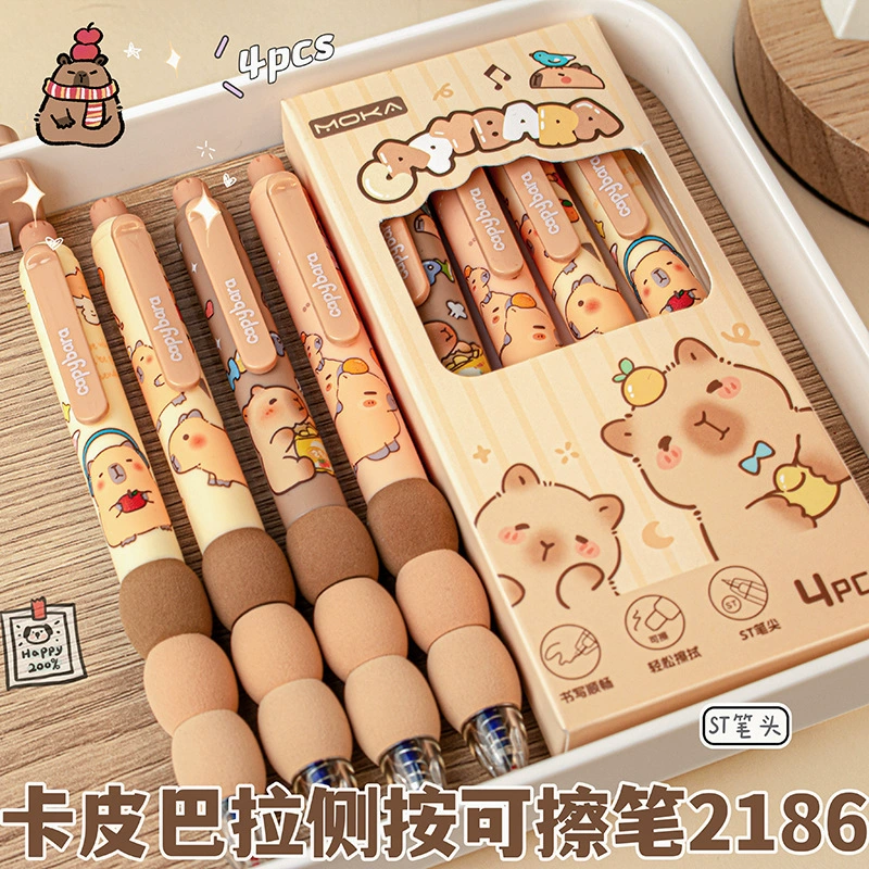 Выдвижная гелевая ручка с рисунком для ведения журнала, дорогой красочный выдвижной черный маркер для студентов.