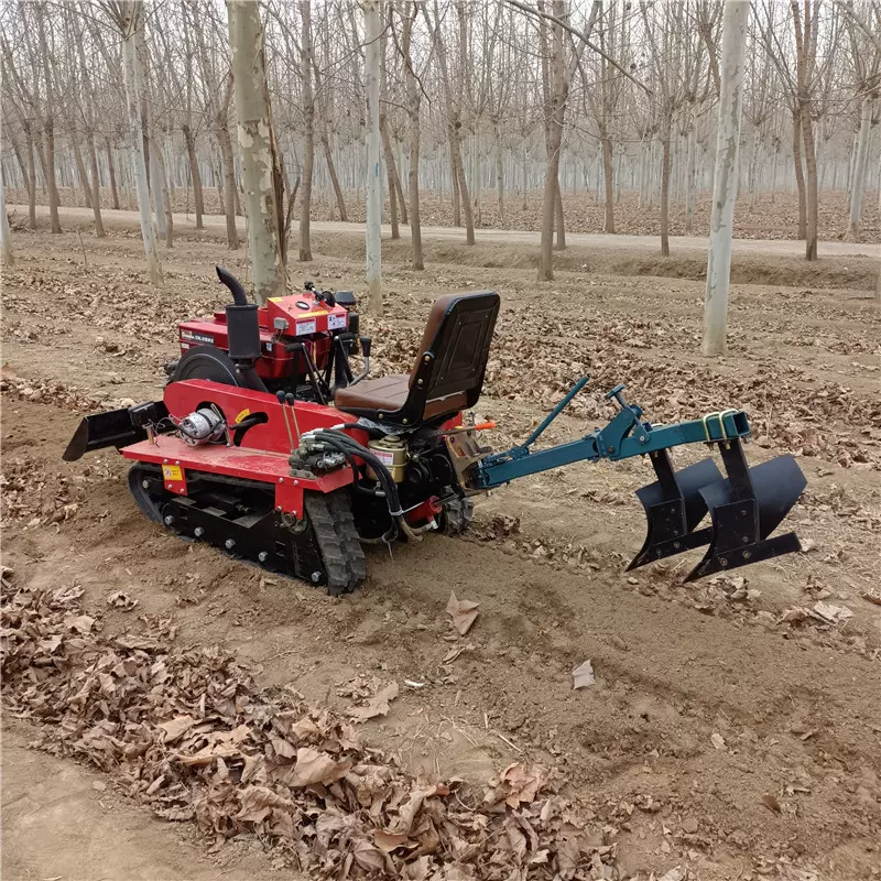 履带式旋耕机 多功能耕地农用水旱微耕机 大棚两用开沟履带拖拉机