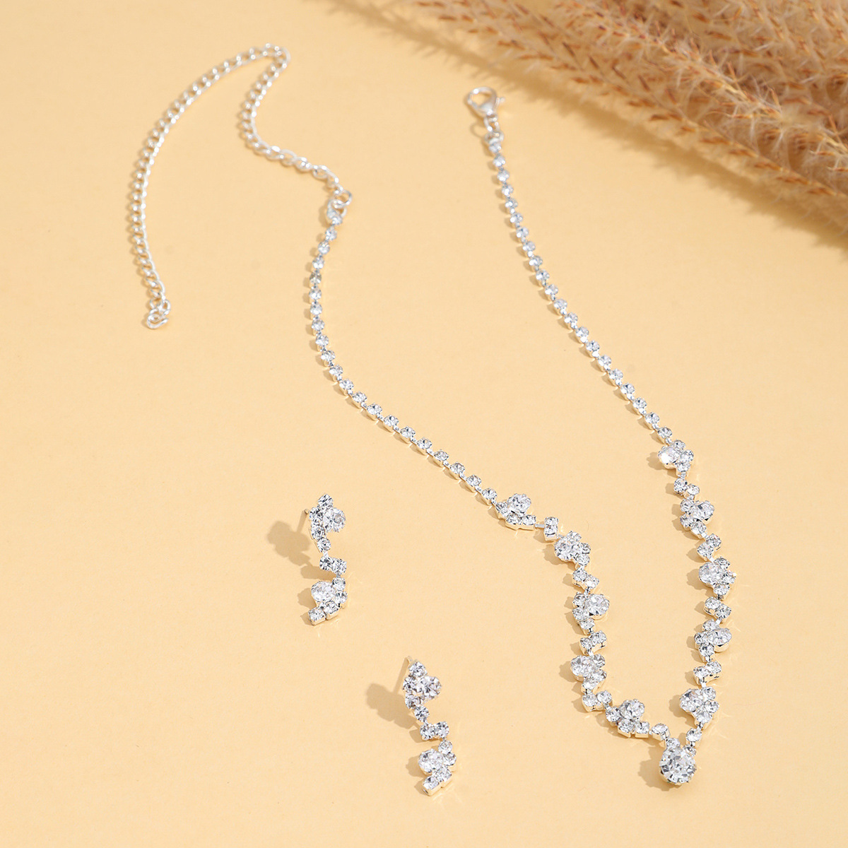 Jewelry set de novia de alta calidad accesorios de boda collar de moda collar aretes accesorios de vestido