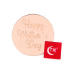 Happy Mother's Day Mother's Day Happy Paper Cup Cake Mirror Mirror Acrylic Sculpture Decoration Round