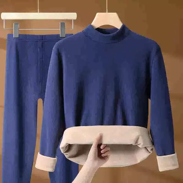 Male-denim blue-middle collar
