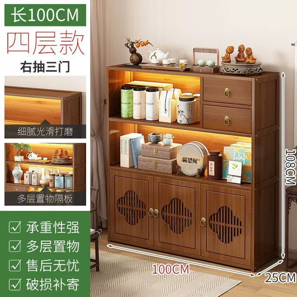 Four-layer length 100 right double draw three-door model