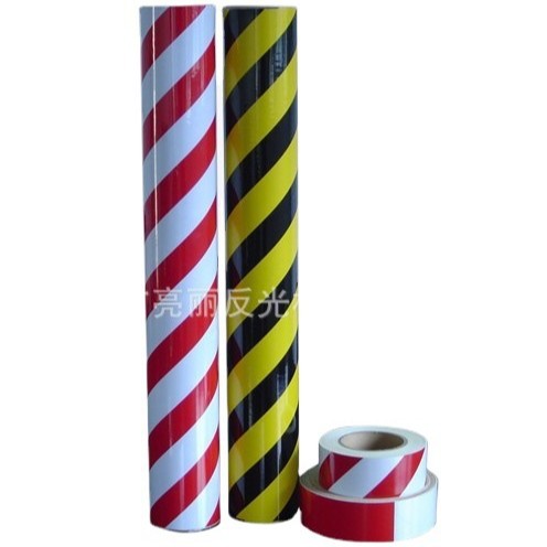 厂家供应 高品质黄黑反光膜 双色反光膜