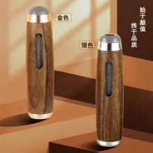 黑胡桃木车载不掉烟灰神器随身携旅游懒人烟嘴便携移动烟灰缸免弹