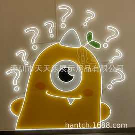 创意霓虹灯发光字led灯牌酒吧彩色字母氛围灯标识牌装饰logo背景