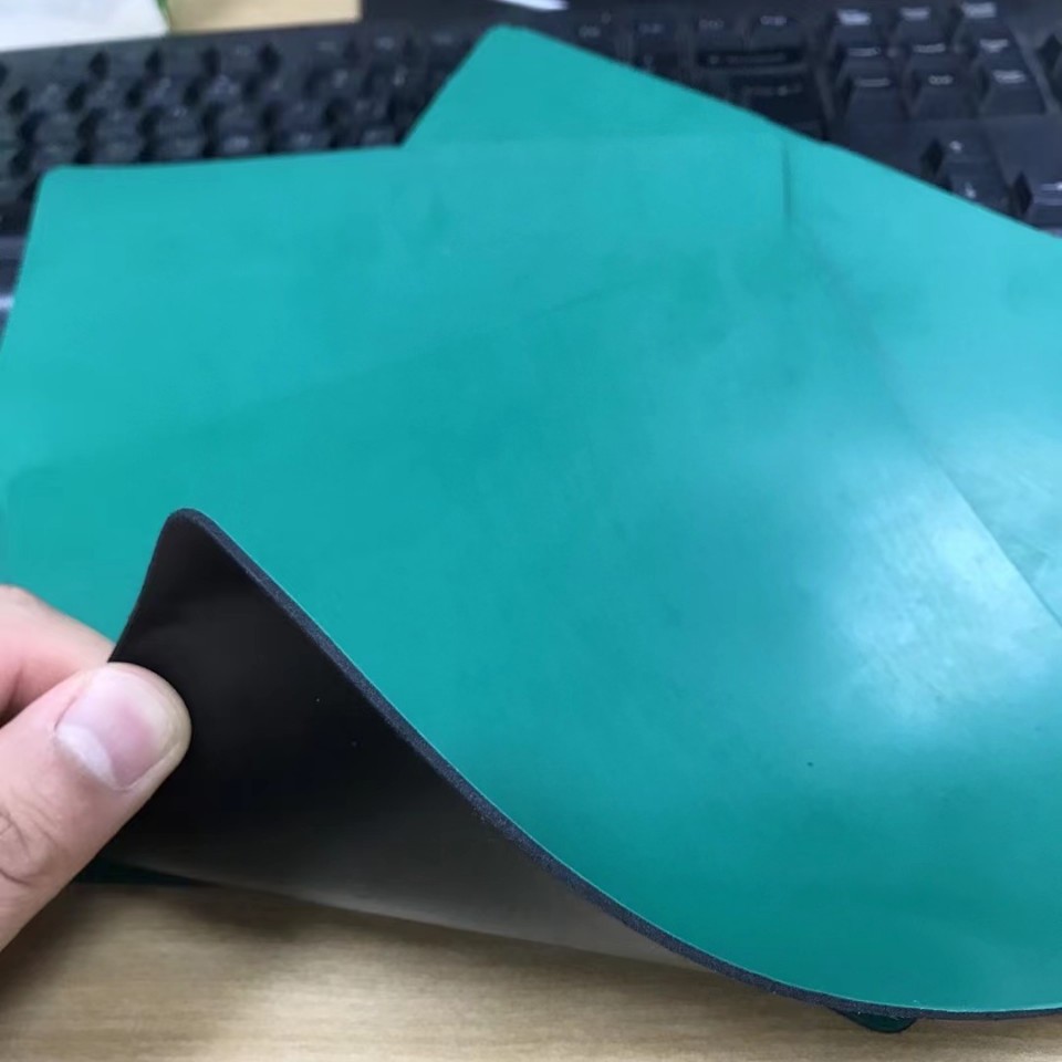 抗静电台垫绿色耐高温工作垫桌面垫维修台垫架子垫橡胶地垫