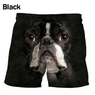 Factory Direct Selling Abstract Fun Pet 3D Digital Printing Men's Summer Vacation Loose Breathable Shorts Beach Pants